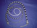 Black and White set of 16 plait signal and 5ft bullwhip A